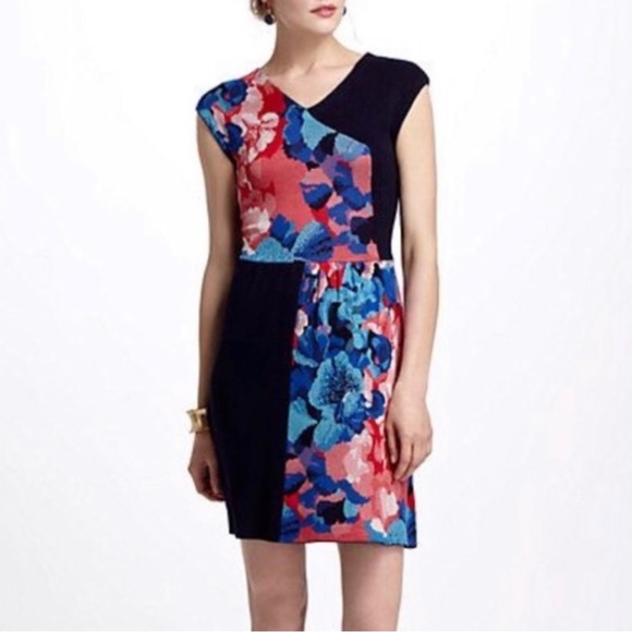 Anthropologie Leifsdottir Floral Sweater Dress Size Small - Picture 9 of 11